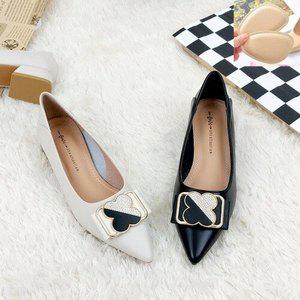 [제이시]제이시 발편한 여자구두 5cm 리본 큐빅 구두  K278