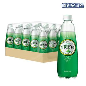 [롯데칠성] 트레비 탄산수 라임 500ml X 20펫 탄산음료 스파클링 탄산 음료수 칠성 PET 페트병 음료수 사무실 탕비실