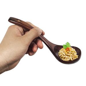 원목 옻칠 미니 국자 나무 서빙스푼 내츄럴 (소)19cm 라면국자