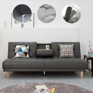 [에보니아]키핑 컵홀더 접이식 소파베드 3인용 쇼파 13컬러 (원목다리/스틸다리)무료배송혜..[28943471]