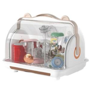 엘리코코 아기 신생아 대용량 젖병 보관함 브라운