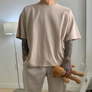 무지 16수 순면 오버핏 반팔티