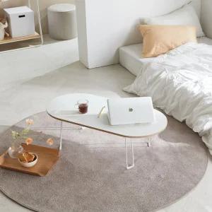 [모던하우스(가구)] 모던하우스 WOW 데일리 화이트 라운드 접이식 좌식 테이블(W1000) CF0621007