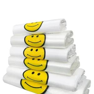 노랑스마일 테이크아웃포장비닐 물건담는비닐봉투 24X37cm 50매