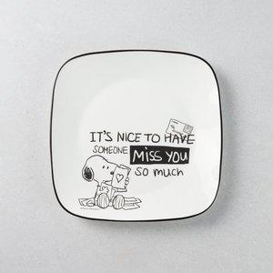 코렐 스누피앤찰리 사각접시(대) 26.7cm