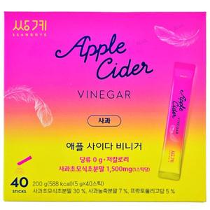 쌍계명차 애플 사이다 비니거 · 사과 200g (5g x 40스틱)