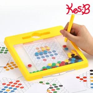 (캐스B)튼튼 초코에듀볼옮기기/보드/칠판/보드판/자석/놀이/학습/장난감/어린이/유아/유치원/자석펜/초코볼