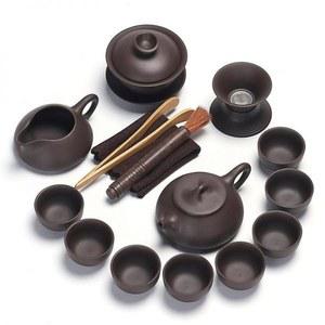 블랙 자사 보이차 다기세트 10 모래 1인 보이차다기세트 주전자 사이드 엔틱 순백 검은
