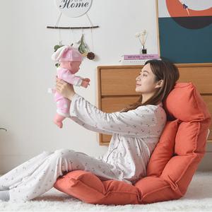 1인용 조절가능 좌식소파 스툴 안락/리클라이닝/내마모성/통기성/면마원단/색상선택/180도