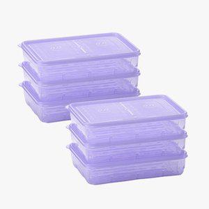 땡스소윤 냉동실 전용 밀폐용기 7호 6개