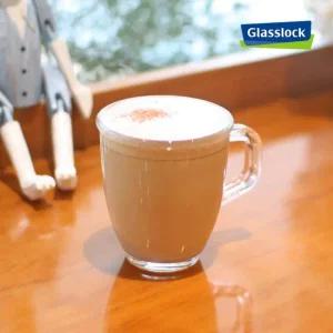 글라스락 퓨전 머그컵 375ml 내열 강화유리 물컵