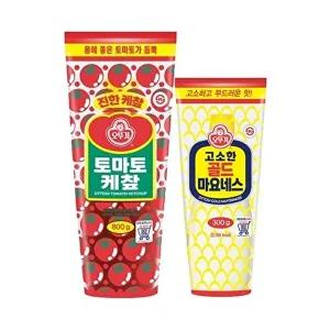 [오뚜기]오뚜기 토마토 케찹 800g + 골드 마요네즈 300g