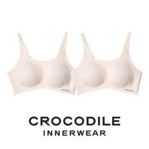 [크로커다일] 감탄브라 소프트핏 쉘론 스트랩 패드일체형 브라2종 라이트베