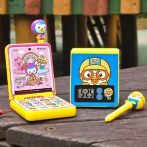 뽀로로 패티 플립폰 50가지 음성 효과음 음악 전자시계 기능 불빛 핸드폰 전화기 장