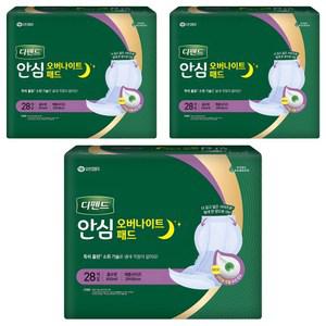 디펜드 남녀공용 저자극 어른용 안심 오버나이트 패드 성인기저귀 28개입 3개