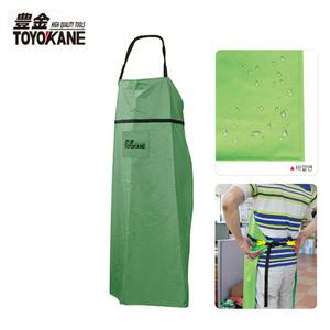 토요카네 예초기 작업 앞치마 TO1100-1 (그린) 방수 작업복 안전장비 보호장비