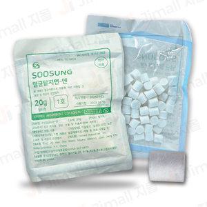 수성 멸균 탈지면엔 필터형 20g 치과 지혈 코튼볼 코피솜