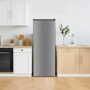 쿠잉 스탠드 냉동고 168L FR-S18 실버 서랍형 소형 미니 가정용 원룸 음쓰