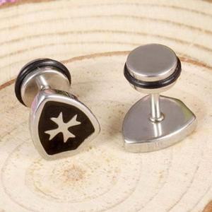 [BZ03K2M4_55]남성 크로스 펜던트 귀걸이OC