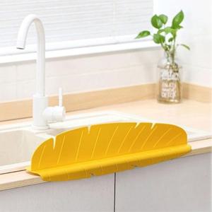 몬스테라 싱크대 물막이 물튐방지 가림막 (옐로우)