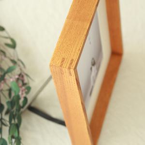 애쉬원목액자 웨딩 가족사진 프레임 4x6