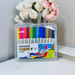 모나미 네임펜 F 12색/문구/색깔/사무용/컬러/세트/네임팬/마킹펜/유성/학생/싸인펜/칼라/간호사/다용도
