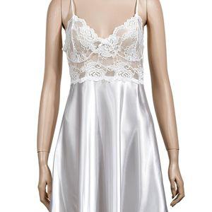 코나 레이스 새틴 섹시 홈웨어 끈 슬립 란제리 속옷