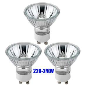 트랙 및 매입형 조명 레인지 후드 캔들 워머 램프용 3피스 GU10 할로겐 전구 220V 35W MR16