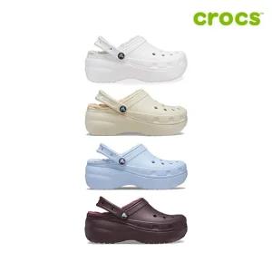 [크록스 정품] 클래식 플랫폼 라인드 클로그 여성 털샌들 207938 4종 택1