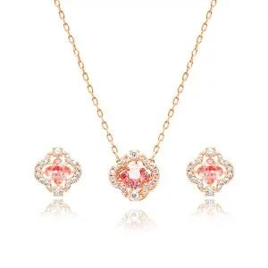 [스와로브스키] 5516488 Una Sparkling Dance 클로버 귀걸이 목걸이 세트