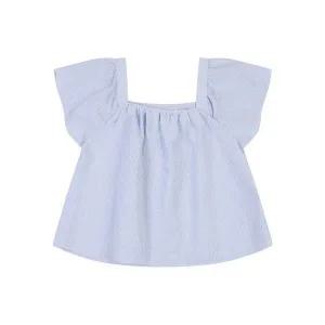 [반에이크] 날개 프릴 스퀘어 블라우스_VB38BLQ311Z