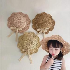 아기 밀짚 유행모자 아동 여름 썬캡 키즈 여아 라탄 모자