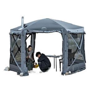 쉘터 텐트 대형 오토 터널형 돔텐트 글램핑 그늘막 라운지