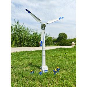 풍력 발전기 모형 산업 발전 수력 성인 풍차 기본 미니피겨 캠핑 에너지 4개 모델