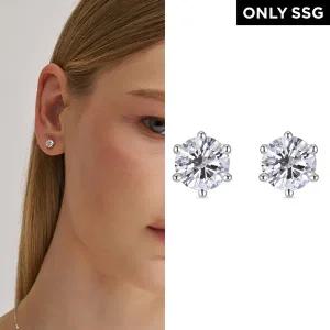 [도로시][SSG단독][도로시] 14k 크라운 랩 다이아몬드 5부 6프롱 귀걸이(한미감별서)