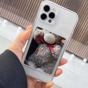 붙이는 휴대폰 미러 스티커 핸드폰 미니 손거울 휴대용 아크릴 폰거울 폰꾸 다꾸 포카 꾸미기