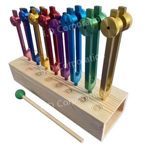 소리굽쇠 소리굽쇠세트 포크 튜닝 다이아파슨 공진기 서랍 피아노액세서리 망치 건강 베이스