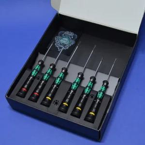 베라 정밀드라이버세트 2035/6A 118150 6종 보관랙 크래프트폼핸들 손쉬운 터닝 색상구분 1020083