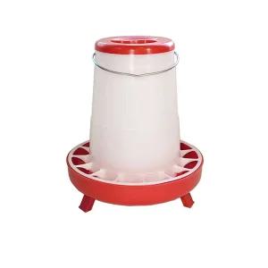 (접이식다리형 5kg) 닭사료통/메추리/배식/병아리/모이통/농장/식기/조류/양계장/닭장/급식기/먹이통/밥통