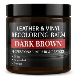 락스모프 가죽 색상 복원기, 리컬러링 밤, 스크래치 리무버, , 페인트, 가구 소파용 수리 키트 카시트 신발 가방, 다크 브라운