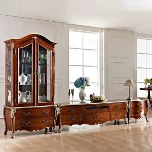 로잔 거실장 세트 엔틱 화이트 단품구매 가능함