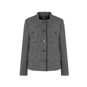 [크로커다일 레이디] 울 혼방 메탈 원단 숏 자켓_CLDWJK103