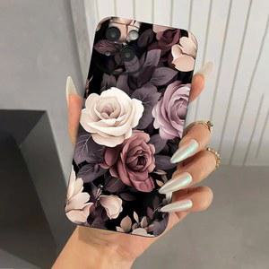 핸드폰케이스 꽃 패턴 디자인 전화 케이스 갤럭시 S25 S24 S23 S22 울트라 플러스 S21 FE A56 A36 A35 A55 A34 A54 A33 A53 A16 커버