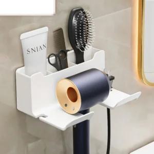 3색 1개 접착식 욕실 드라이기 거치대 홀더 드라이어