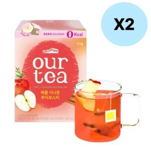 쟈뎅 아워티 애플 시나몬 루이보스 티백차 8P X 2박스