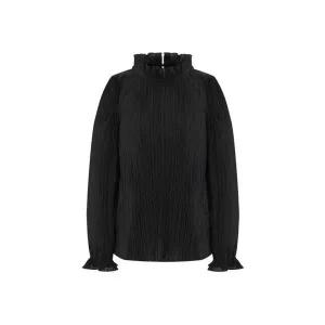 [올리비아하슬러]프릴소매 플리츠 블라우스_OHDFBL209 OHDFBL209