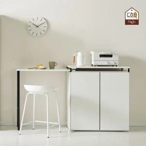 [다하미가구]벨리나 좁은 주방 아일랜드 식탁 홈카페 확장형 미니 홈바 800