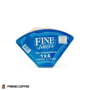 FINE 천연 펄프 드립 필터 5-6인용 100매 커피 여과지/거름망/거름/종이/핸드/원두/원형/필터지/무표백/