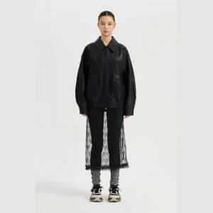 [롯데백화점]럭키슈에뜨 페이크 레더 자켓 LQUAW25100