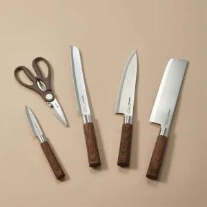 [HAPPYCALL] 해피콜 우디크 칼+가위 5종 세트